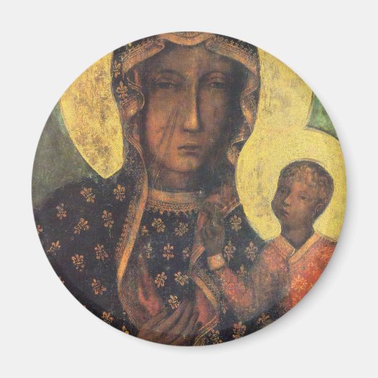 Unsere Dame Czestochowa Magnet (Vorne)