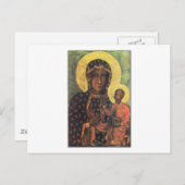 Unsere Dame Czestochowa Postkarte (Vorne/Hinten)