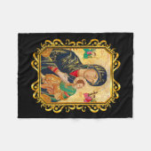 Unsere Dame der ewigen Hilfe, gesegnete Mutter Mar Fleecedecke (Vorderseite (Horizontal))