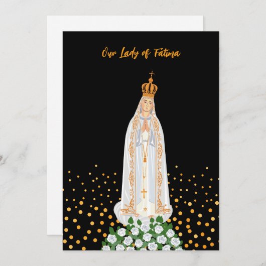 Unsere Dame der Fatima-Prozession von Kerzen Gebur (Vorne/Hinten)