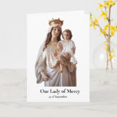 Unsere Dame der Gnadenkarte Karte (Gelbe Blume)