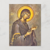 Unsere Dame der Interzession orthodoxes Christlich Postkarte (Vorderseite)