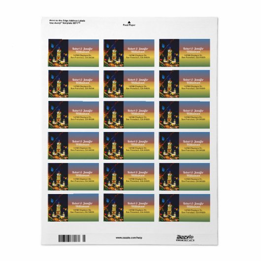 Unsere Dame der Kirche von Guadalupe 190130 Anspra Adressaufkleber (Vorne)