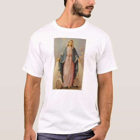 Unsere Dame der Rosenbeet gesegneten Mutter Mary T-Shirt (Vorderseite)