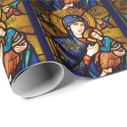 unsere Dame der ständigen Hilfe Geschenkpapier (Rolleneckpunkt)