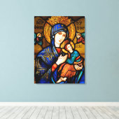 unsere Dame der ständigen Hilfe Leinwanddruck (Insitu (Holzboden))