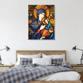 unsere Dame der ständigen Hilfe Leinwanddruck (Insitu (Schlafzimmer))