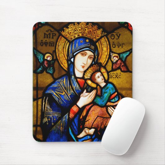 unsere Dame der ständigen Hilfe Mousepad (Mit Mouse)