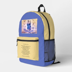 Unsere Dame des Aufstiegs mit dem Gebet Bedruckter Rucksack