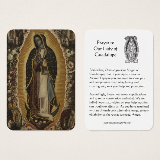 Unsere Dame des Guadalupe-Gebets (Vorne & Hinten)