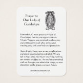 Unsere Dame des Guadalupe-Gebets (Rückseite)