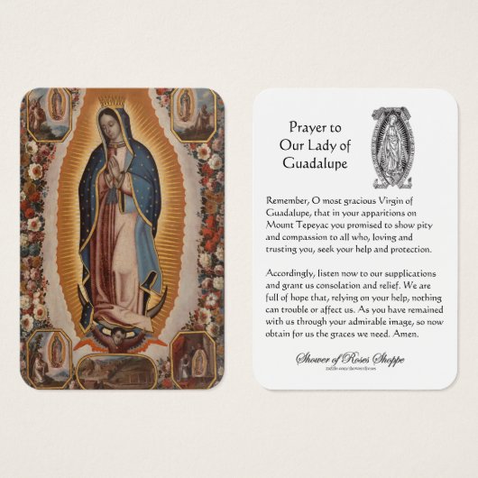 Unsere Dame des Guadalupe-Gebets (Vorne & Hinten)