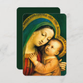 Unsere Dame des guten Anwalts mit dem Gebet Begleitkarte (Vorne/Hinten)