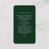 Unsere Dame des guten Anwalts mit dem Gebet Begleitkarte (Rückseite)