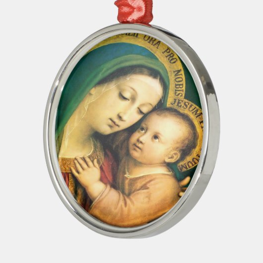 Unsere Dame des guten Rechtsbeistands von Litany L Ornament Aus Metall (Links)