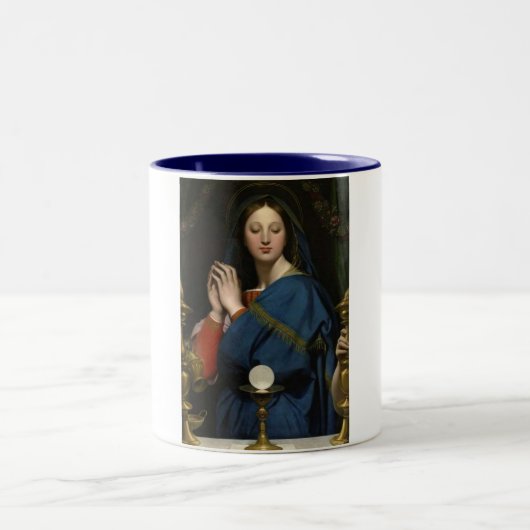 Unsere Dame des heiligsten Sakraments Zweifarbige Tasse (Mittel)
