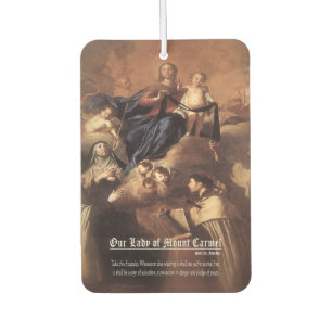 Unsere Dame des Karmel-Gebets Autolufterfrischer