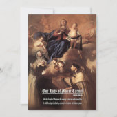 Unsere Dame des Karmel-Gebets Einladung (Vorderseite)