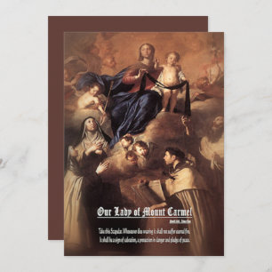 Unsere Dame des Karmel-Gebets Einladung