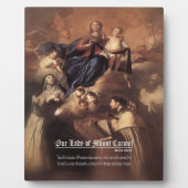 Unsere Dame des Karmel-Gebets Fotoplatte (Vorderseite)