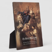 Unsere Dame des Karmel-Gebets Fotoplatte (Seite)