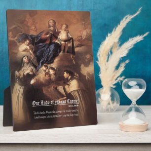 Unsere Dame des Karmel-Gebets Fotoplatte
