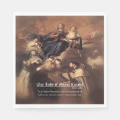 Unsere Dame des Karmel-Gebets Serviette (Vorderseite)