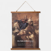 Unsere Dame des Karmel-Gebets Wandteppich Mit Holzrahmen (Vorderseite)