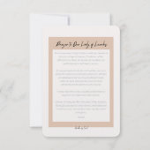 Unsere Dame des Lourdes-Gebets Dankeskarte (Rückseite)