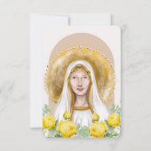 Unsere Dame des Lourdes-Gebets Dankeskarte (Vorderseite)