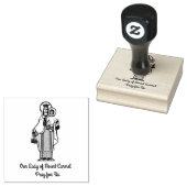 Unsere Dame des Monte Carmel w Scapular Gummistempel (Stempel)
