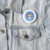 Unsere Dame des Rosenbeetes Button (Beispiel)
