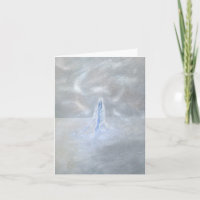 Unsere Dame des Schnees mit Gedicht