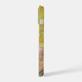 Unsere Dame des Schweigens hält das Baby Jesus iPhone 15 Hülle (Linke Seite)