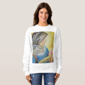 Unsere Dame des Schweigens hält das Baby Jesus Sweatshirt (Vorne ganz)