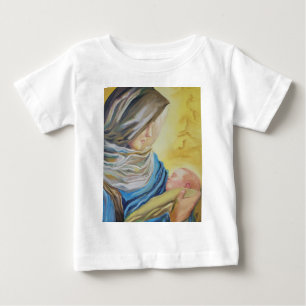 Unsere Dame des Schweigens hält das Baby Jesus T-shirt