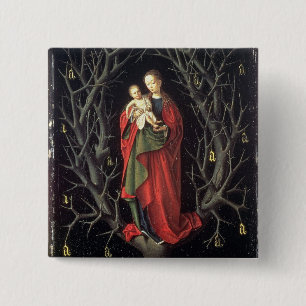 Unsere Dame des trockenen Baums c.1450 (Öl auf Button