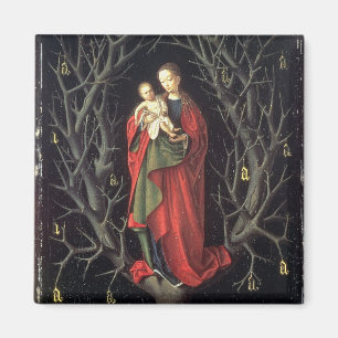Unsere Dame des trockenen Baums c.1450 (Öl auf Magnet