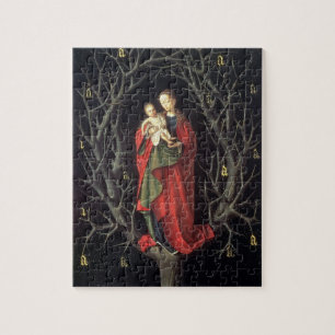 Unsere Dame des trockenen Baums c.1450 (Öl auf Puzzle