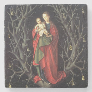 Unsere Dame des trockenen Baums c.1450 (Öl auf Steinuntersetzer