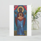 Unsere Dame des Zeichens Einladung (Stehend Vorderseite)