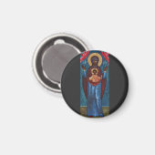 Unsere Dame des Zeichens Magnet (Vorderseite/Rückseite)