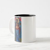Unsere Dame des Zeichens Zweifarbige Tasse (Vorderseite Links)