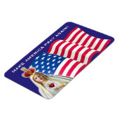 Unsere Dame Fatima MAKE AMERICA PRAY WIEDER FLAG Magnet (Linke Seite)