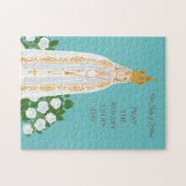 Unsere Dame Fatima und weiße Rosen Puzzle (Horizontal)