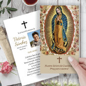 Unsere Dame Guadalupe 3 Spanische Gebetskarte