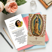 Unsere Dame Guadalupe 5 Spanische Gebetskarte