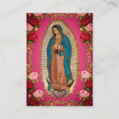 Unsere Dame Guadalupe Beerdigungskarte Platzkarte (Vorderseite)