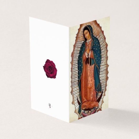 Unsere Dame Guadalupe Beileid Danke, Karten (Vorderseite)