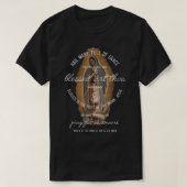 Unsere Dame Guadalupe Hail Mary Gebet Katholische T-Shirt (Design vorne)